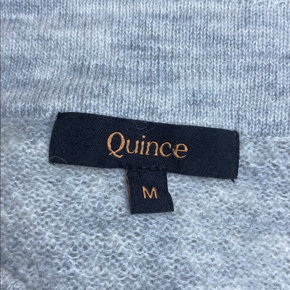 QUINCE baby alpaca wool diamond stich crew light grey - Picture 7 of 7